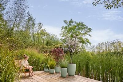 elho bloempot sereh rond d25 h21cm Scandinavisch groen elho bloempot sereh rond d25 h21cm Scandinavisch groen