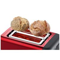 Bosch TAT3P424 DesignLine Broodrooster Rood/Zwart - thumbnail