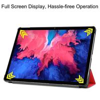 3-Vouw sleepcover hoes - Lenovo Tab P11 / P11 Plus - Rood - thumbnail