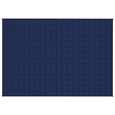 VidaXL Verzwaringsdeken 135x200 cm 10 kg stof blauw