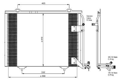 Condensor, airconditioning 35463