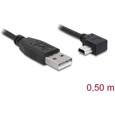 Delock 82680 USB-kabel USB 2.0 USB-A stekker, USB-mini-B stekker 0.50 m Zwart Delock 82680 USB-kabel USB 2.0 USB-A stekker, USB-mini-B stekker 0.50 m Zwart