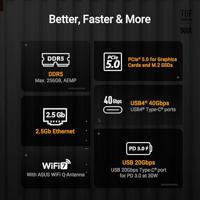 Asus TUF X870E-PLUS Moederbord Socket AMD AM5 Vormfactor ATX Moederbord chipset AMD® X870E - thumbnail