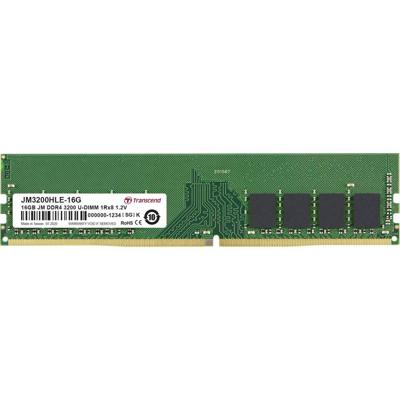 Transcend jm3200hle-16g jetram, 16gb, ddr4 3200mhz, u-dimm, 1rx8, 2gx8, cl22, 1.2v