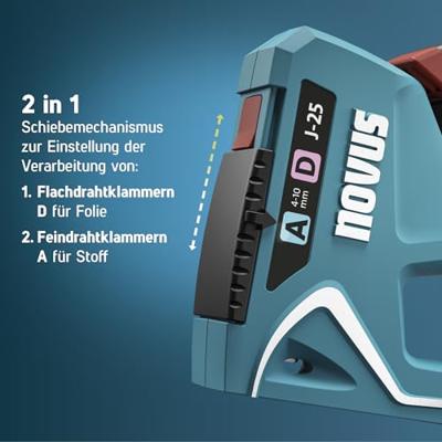 Novus Tools J-25 030-0459 Nietpistool Type niet Type 53, Type 53F, Type 37, Type 11 Lengte nieten 4 - 10 mm Novus Tools J-25 030-0459 Nietpistool Type niet Type 53, Type 53F, Type 37, Type 11 Lengte nieten 4 - 10 mm
