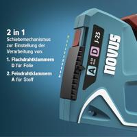 Novus Tools J-25 030-0459 Nietpistool Type niet Type 53, Type 53F, Type 37, Type 11 Lengte nieten 4 - 10 mm - thumbnail
