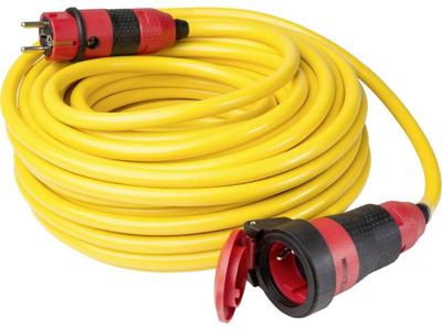 AS Schwabe 62273 Stroom Verlengkabel 16 A Geel 25.00 m AT-N07V3V3-F 3G 2,5 mm²