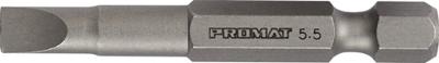 Promat/Tecwerk Bit | voor sleufschroeven | 4,5 mm lengte 50 mm 1/4 inch E6,3 | snedesterkte 0,6 mm - 4000829196