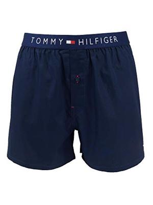 Tommy Hilfiger Wijde Heren Boxershorts - Classic - 100% katoenen donkerblauwe losse boxershorts