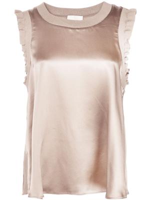 Cinq A Sept Lenore satin top - NEUTRALS