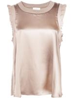 Cinq A Sept Lenore satin top - NEUTRALS - thumbnail
