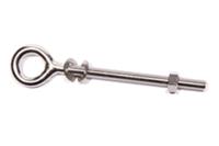 Platinum Oogbout met moer voor houten paal M8x100mm - thumbnail