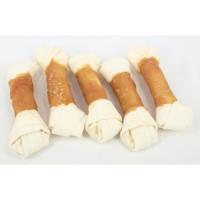 Buffelhuid knoopbeen met kip - 12,5 cm 1 x 5 stuks - thumbnail