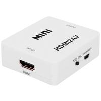 VK-126 MINI HDMI naar CVBS/L+R Audio Converter Adapter (Scaler)wit - thumbnail