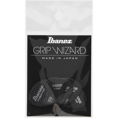 Ibanez PPA16HRGBK Grip Wizard Rubber Grip plectrumset 6-pack heavy zwart