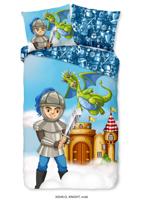 Good Morning Kinderdekbedovertrek "ridder met kasteel en draak" - Multi - (140x200/220 cm) - Katoen - thumbnail