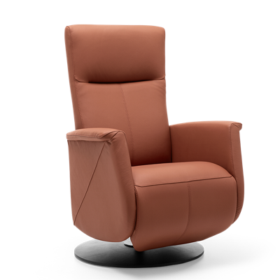 Relaxstoel Toscana Donkerrood Leer