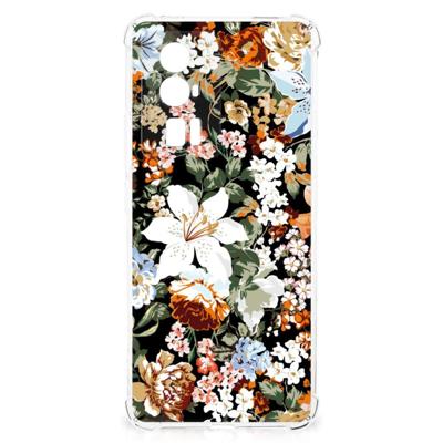 Case voor Xiaomi Poco F5 Pro Dark Flowers Case voor Xiaomi Poco F5 Pro Dark Flowers