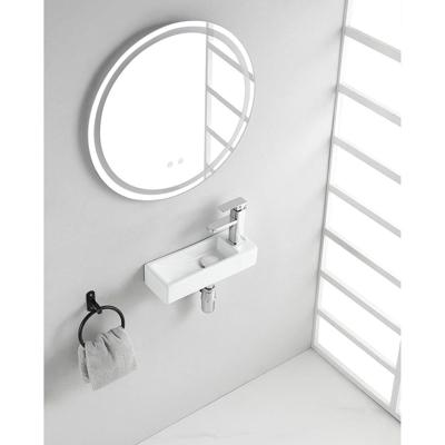 Wiesbaden Trim Mini Fontein Keramiek Rechts 38x14.5x8cm Glans Wit