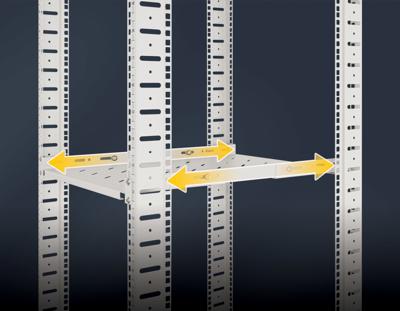 Intellinet 713726 19 inch Apparaatbodem voor patchkast 1 HE Geschikt voor kastdiepte: 600 mm Grijs (RAL 7035)