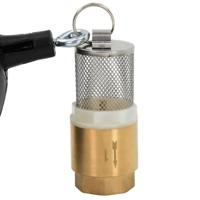 Zuigslang met messing koppelingen 1,1'' 10 m PVC zwart - thumbnail