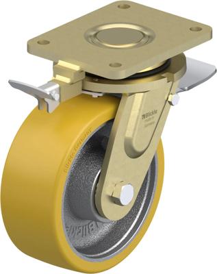 Blickle LS-GTH 202K-ST-RI4 Zwenkwiel met rem Wieldiameter: 200 mm Draagvermogen (max.): 1600 kg 1 stuk(s)