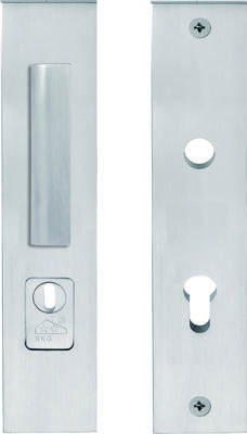 Formani Piet Boon TWO PB23-50KT veiligheidsschilden met kerntrekbeveiliging knop/kruk SKG*** PC92 - mat RVS