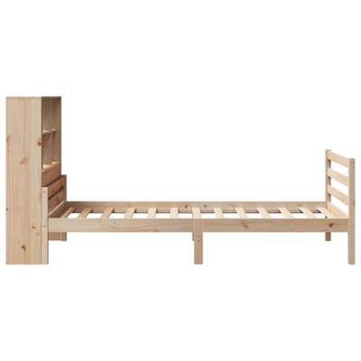 Bed met boekenkast zonder matras massief grenenhout 90x200 cm Bed met boekenkast zonder matras massief grenenhout 90x200 cm