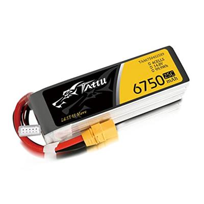 Tattu LiPo accupack 14.8 V 6750 mAh Aantal cellen: 4 25 C Softcase XT90