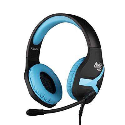 Konix Nemesis Headset Over Ear headset Kabel Stereo Zwart-blauw Gamen