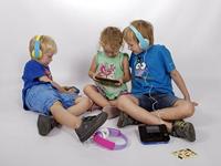 JVC HA-KD7-Z-E kinder stereo hoofdtelefoon, blauw - thumbnail