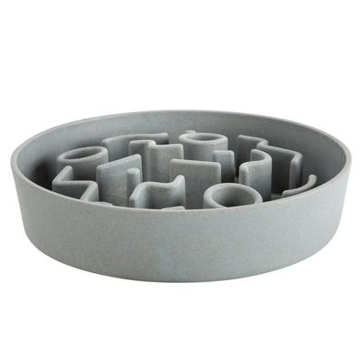 District 70 Hondenvoerbak Anti-schrokbak Bamboo, iceblue, Maat: Ø28 cm District 70 Hondenvoerbak Anti-schrokbak Bamboo, iceblue, Maat: Ø28 cm