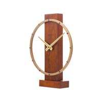 Tafel-/wandklok - 34 x 27 cm - Hout/Staal - 'Carl Small' - thumbnail