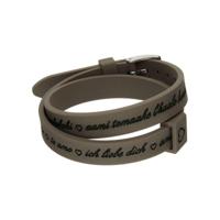 Armband Dames il mezzometro I LOVE YOU SILVER - BRACCIALE IN SILICONE/SILICONE BRACELET - thumbnail