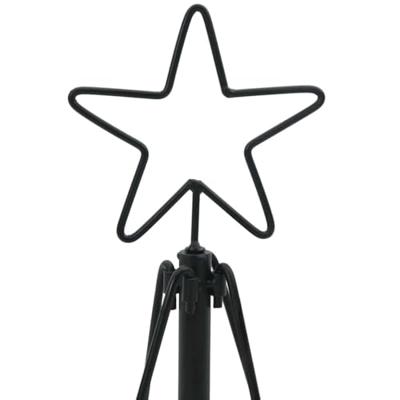 Kerst Cone Boom met standaard Zwart 90 cm Staal