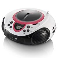 Lenco scd38 draagbare cd/usb speler roze - thumbnail