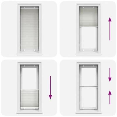 Pliss rolgordijn 55x150 cm stofbreedte 54,4 cm polyester