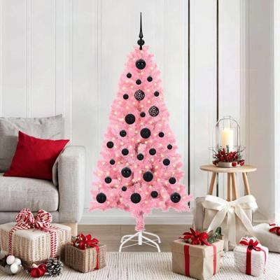 VidaXL Kerstboom met 150 led met standaard roze 150 cm pvc VidaXL Kerstboom met 150 led met standaard roze 150 cm pvc