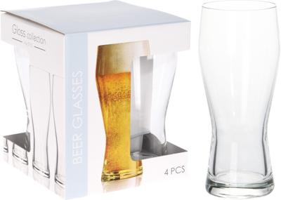 Diversen Bierglas 400ml set 4 stuks