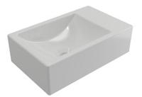 Fontein Plieger Houston 37x23x11cm Bak Links Fontein Rechts Zonder Kraangat Wit - thumbnail