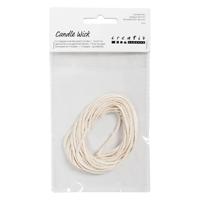 Creativ Company Lont, geschikt voor dompelkaarsen (dia. 30 mm) en gegoten kaarsen (dia. 80-100 mm) , b: 2 mm, 100 gr, 3 m/ 1 doos - thumbnail