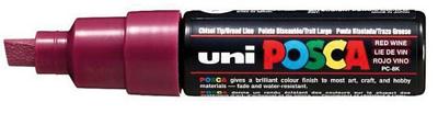 Paintmarker Uni POSCA PC8K breed schuin wijnrood Paintmarker Uni POSCA PC8K breed schuin wijnrood