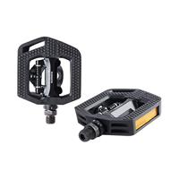 SHIMANO pedaalset click&apos;r t421 platform + enkelzijdig spd met sm-sh56 plaatjes zwart - thumbnail