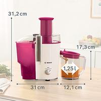 Bosch Haushalt Sapcentrifuge MES25C0 700 W Wit, Wijnrood - thumbnail