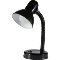 LED Bureaulamp - Velvin Brin - E27 Fitting - Aan/Uit Schakelaar - Flexibele Arm - Zwart - thumbnail