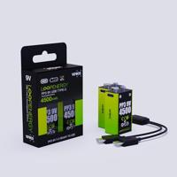 Verico Oplaadbare 9V batterij (blok) LoopEnergy USB-C Li-ion 7.4 V 500 mAh 2 stuk(s) - thumbnail