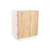 Flessenrek Home ESPRIT Wit Natuurlijk 85 x 50 x 100 cm - thumbnail