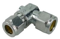 Xellanz chroom mini-kogelkraan knel haaks 15x15 - thumbnail