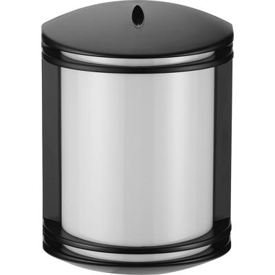 LED Tuinverlichting - Wandlamp - Orkidera 4 - Bewegingssensor - Kunststof Mat Zwart - E27 Fitting - Ovaal