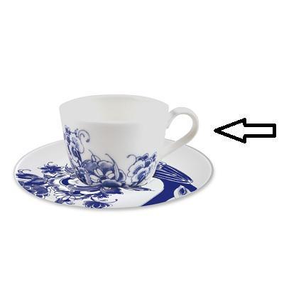 ROYAL DELFT - Peacock Symphony - Koffiekop 0,18l ROYAL DELFT - Peacock Symphony - Koffiekop 0,18l